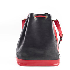 Louis Vuitton Vintage Bucket Bag Black / Red Epi Leather