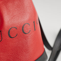 Gucci Ophidia 100 Bucket Bag Red/Black