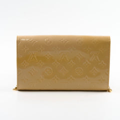 Louis Vuitton Monogram Vernis Ana Clutch Beige