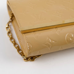 Louis Vuitton Monogram Vernis Ana Clutch Beige