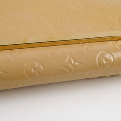 Louis Vuitton Monogram Vernis Ana Clutch Beige