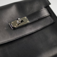 Hermes Kelly Messenger PM Bag Black