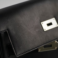 Hermes Kelly Messenger PM Bag Black