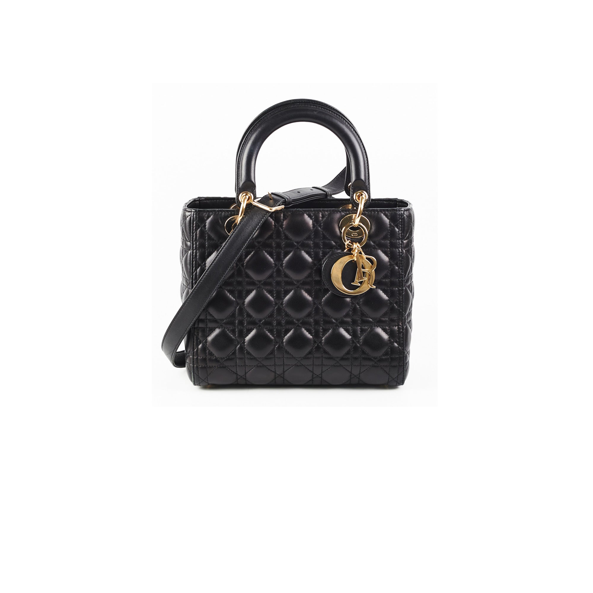 Dior Small 30 Montaigne Bag Black - THE PURSE AFFAIR