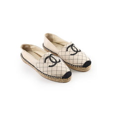 Chanel White Espadrilles Size 40