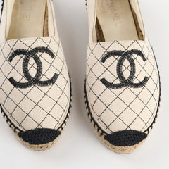 Chanel White Espadrilles Size 40