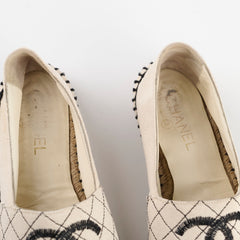 Chanel White Espadrilles Size 40