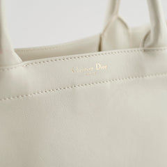 Christian Dior Large Book Tote White