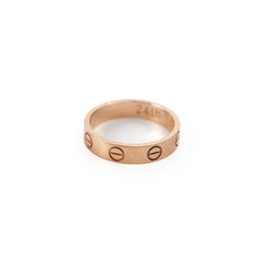 Cartier Love Wedding Band Size 48 Pink Gold