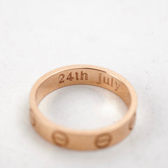 Cartier Love Wedding Band Size 48 Pink Gold