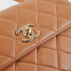 Chanel Trendy CC Caramel Quilted Shoulder Bag (Old Version)