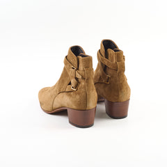 Saint Laurent Brown Suede Ankle Boots Size 39.5