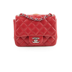 Chanel Mini Square Caviar Red 26 series