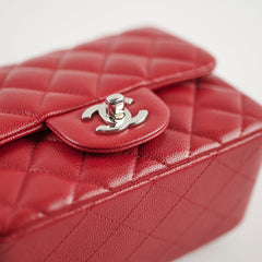 Chanel Mini Square Caviar Red 26 series