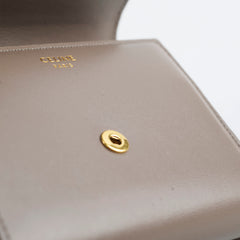 Celine Small Flap Wallet Triomphe in Shiny Calfskin Pebble