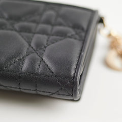 Christian Dior Black Lambskin Wallet