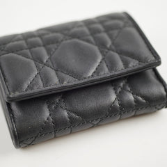 Christian Dior Black Lambskin Wallet