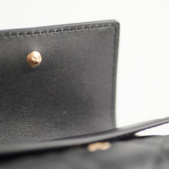 Christian Dior Black Lambskin Wallet