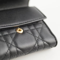 Christian Dior Black Lambskin Wallet