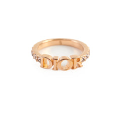 Christian Dior Dio(r)evolution Size Small Gold Crystal Ring Costume Jewellery