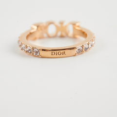 Christian Dior Dio(r)evolution Size Small Gold Crystal Ring Costume Jewellery