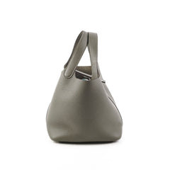 Hermes Picotin 18 Clemence Gris Meyer - D Stamp