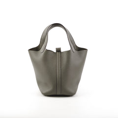 Hermes Picotin 18 Clemence Gris Meyer - D Stamp