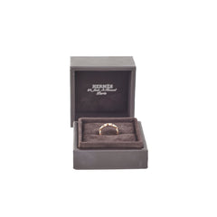 Hermes Chain D'ancre Echainee Ring 18k Rose Gold Size 48