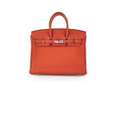 Hermes Birkin 25 Battue/Rouge Y Stamp