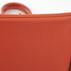 Hermes Birkin 25 Battue/Rouge Y Stamp