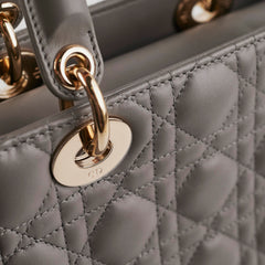 Christian Dior Small Grey Lady Dior