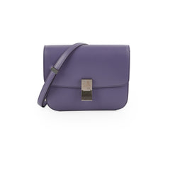 Celine Medium Purple Box Shoulder Bag