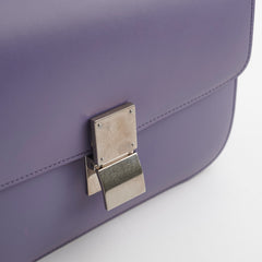 Celine Medium Purple Box Shoulder Bag