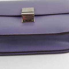 Celine Medium Purple Box Shoulder Bag