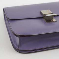 Celine Medium Purple Box Shoulder Bag