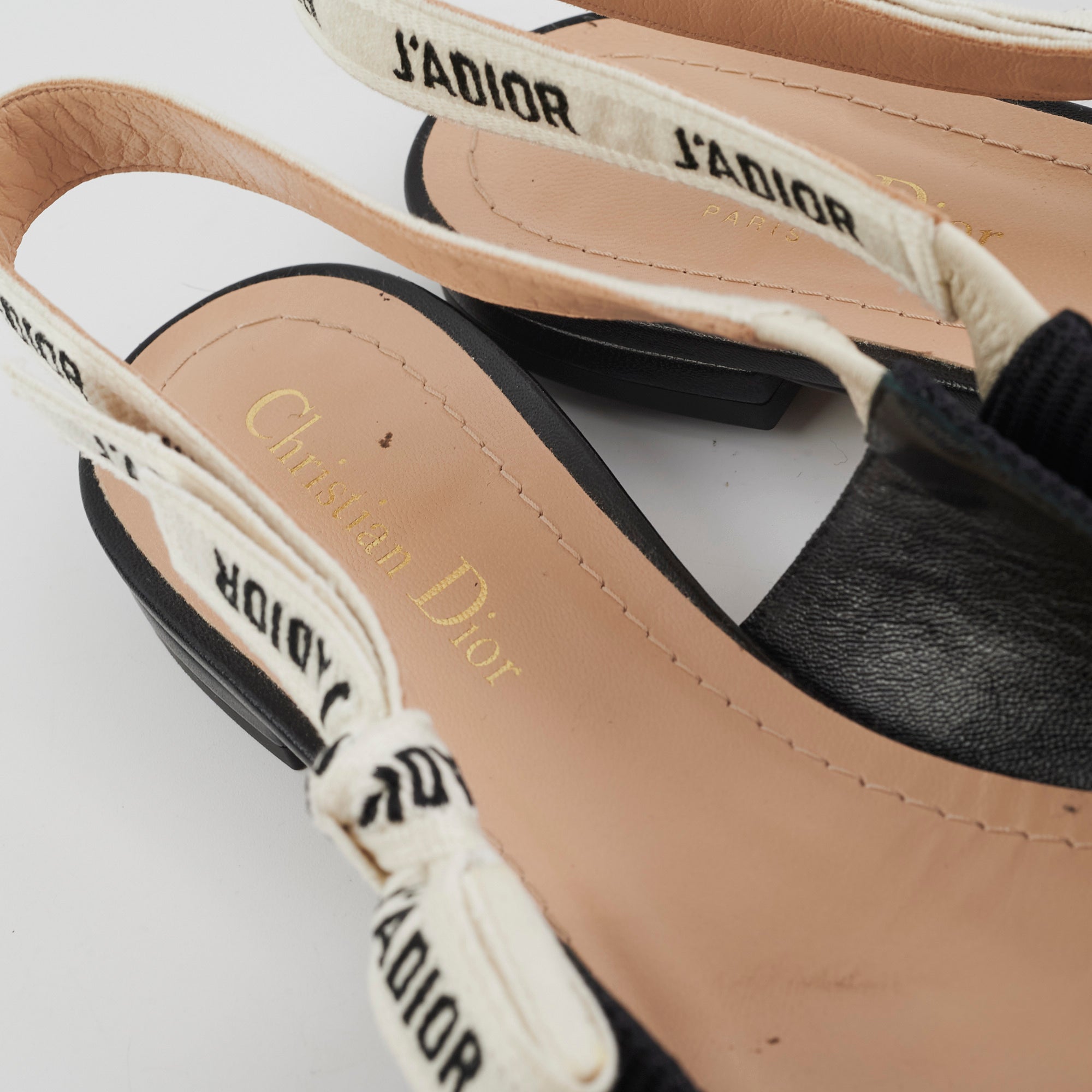 Christian Dior Black J'adior Technical Ballerina Flat 39 – THE CLOSET