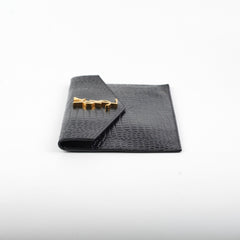 Saint Laurent Croc Embossed Clutch