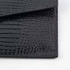 Saint Laurent Croc Embossed Clutch