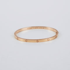 Cartier Love Small Size 17 Rose Gold Bracelet