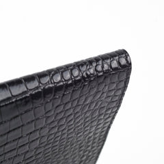 Saint Laurent Croc Embossed Clutch