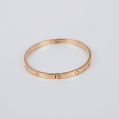 Cartier Love Small Size 17 Rose Gold Bracelet