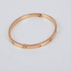 Cartier Love Small Size 17 Rose Gold Bracelet