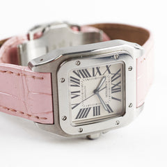 Cartier Santos 100 33MM Watch W20126X8 Pink 2022