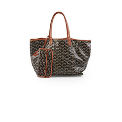 Goyard St Louis PM Black Tan Shoulder Bag