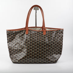 Goyard St Louis PM Black Tan Shoulder Bag