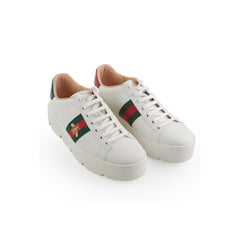 Gucci Ace Embroidered Platform Sneaker Size 40