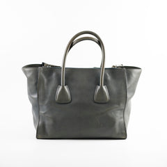 Prada Medium Glace Calf Twin Pocket Tote