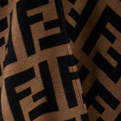 Fendi Monogram Poncho Brown