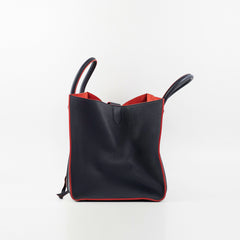 Celine Medium Trapeze Navy Blue Tote Bag