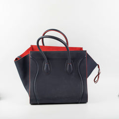 Celine Medium Trapeze Navy Blue Tote Bag